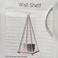 Display Shelf-Wooden Single Floating Rope Shelf Nordic Minimalist NEW #E1 - Toronto - Canada