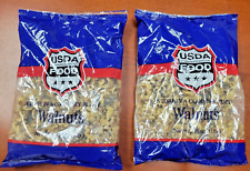 USDA Food WALNUTS Net Wt. 16 oz. (1 lb.) each - Lot of 2 Bags - BB: 08/02/24
