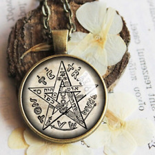 Eliphas Levi Tetragrammaton Pendant, Pentagram Necklace Pentacle, Occult jewelry