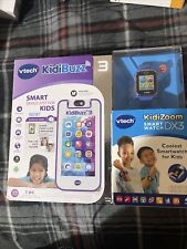 VTech KidiBuzz 3 Purple Smart DEVICE KidiCom Chat & CloseUp Lens + SMART WATCH ! - Conroe - US