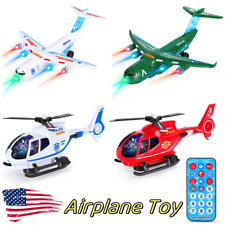 Remote Control Aeroplane Toy Airplane Toys Transport with Light & Music for Kids - Ontario - US