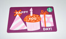 Starbucks Card Happy You Day" 2021 Birthday Cupcake 🧁 Unused No $ Value"