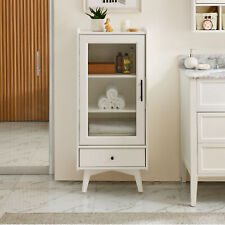 Modern Bathroom Storage Cabinet with Glass Door & Adjustable Shelves - Mumbai - India