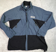 Cannondale Jacket Mens Medium Blue Full Zip Windbreaker Lightweight Cycling USA