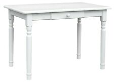 Dining Table Kitchen Table Pine Table Solid White MANUFACTURER NEW WITH DRAWER