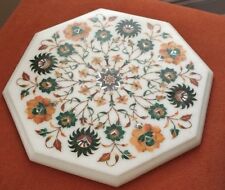 12 Pietra Dura Inlay Marble Table Top Handmade Work Home Decor"