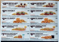 Burger King Coupon Savings Sheet Expires 9/15/2024