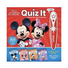NWT-Disney Junior Mickey Quiz It 4-Book Set & Smart Pen, STEAM Learning - Chandler - US