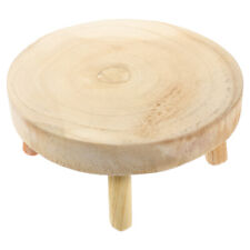 Stool for presentation of desserts wood houseplant shelf