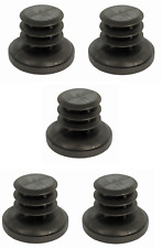 5x round tube tip fitting foot chair furniture table plastic black skate