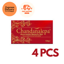 CHANDANALEPA AYURVEDA BEAUTY SOAP 100 g Natural Herbal Soap 4 PCS Free Shipping