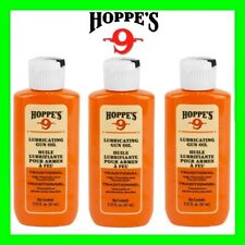 3 - Hoppe's No. 9 Lubricating High Viscosity Oil pistol rifle fishing knife 1003