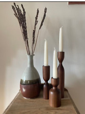 Wooden Scandinavian Candlestick Holders Set of 3, Minimalist Scandinavian Style, - Toronto - Canada