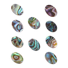 10 Pcs DIY Craft Beads Oval Jewelry Accessories Home Decor Colorful Shell Miss