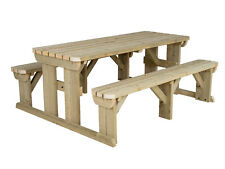 Picnic Table and Bench Set Garden Furniture - Abies