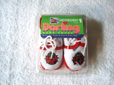 NIP " Darling Baby Shoes Newborn Size 1 Lady Bug Themed " GREAT GIFT ITEM ""