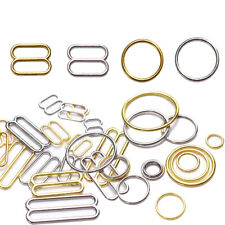 Free shipping 50sets alloy metal bra accessories replacement O-rings and Sliders