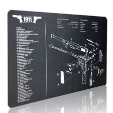 Universal Gun Cleaning Mat for 1911 w/ Parts List View 17x11" Gunsmithing Pad"