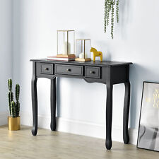 Console Table with 3 Drawer Console Side Table Hairdressing Table Desk