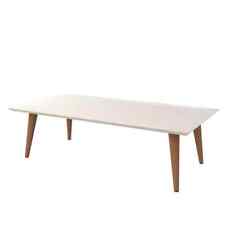 Utopia 41 in. Off-White/Maple Cream Large Wood Coffee Table - Chicago - US