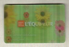 L'EQUIPEUR ( Canada ) Falling Flowers 2012 Lenticular Gift Card ( $0 )