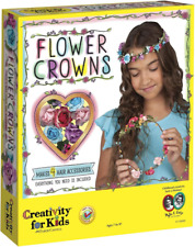 Creativity for Kids Flower Crowns Craft Kit - Create 4 Hair Accessories