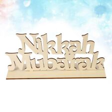 Nikkah Mubarak Craft Wooden Decoration Ornament Pearlescent Accessories