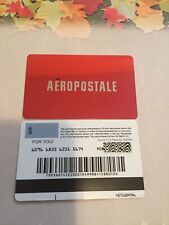 AEROPOSTALE Logo on Red ( 2014 ) Foil Gift Card ( $0 )