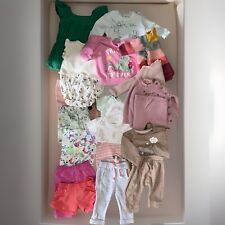 20 Items Baby Girls Size 0-3 Months Clothes Bundle - Mixed Brands