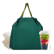 50pcs To Go Bag With Handles Waterproof Take Out Bags With Seals Reusable Plasti