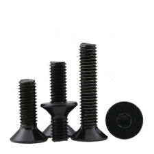 M2-M8 Black Stainless Steel Hexagon Hex Socket Flat Countersunk Head Screw Bolt - CN