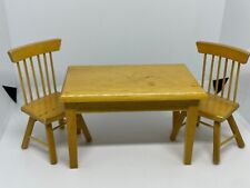 Vintage Dollhouse Miniature 1:12 Furniture Wooden Table Chair Danish Swedish Set - Toronto - Canada