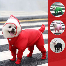 Dog Raincoat Waterproof Outdoor Pet Doggie Rain Coat W Shoes Rainwear Clothes - Toronto - Canada