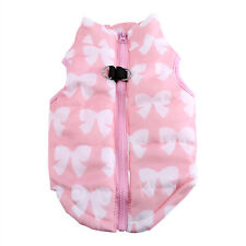 Pet Jacket Vest Cotton Bowknot Winter Fall Warm Windproof Clothing Apparel - Toronto - Canada