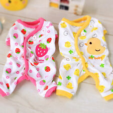 Embroidery Cotton Cat Apparel Small Pet Soft Jumpsuit Puppy Pajamas Clothes Dog - Toronto - Canada