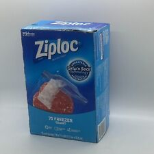 Ziploc Brand Freezer Quart Reusable Food Bags Grip'n Seal Double Zipper ~ 70 ct