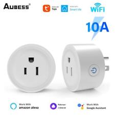 AUBESS 10A US WiFi Tuya Smart Plug Socket Remote Control Smart Home Appliances S - CN