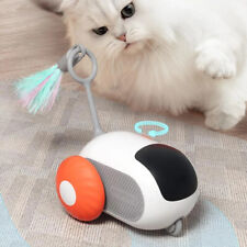 USB Remote Control Smart Cat Toy Interactive Self-Moving RC Car for Chasing Pets - CN