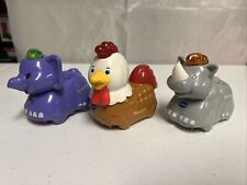 VTech Go! Go! Smart Wheels Lot of 4 Animals Cow, Rooster, Goat+Kid Fast-Ship! - Buchtel - US