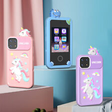 Kids Smart Phone Toys for Girls Unicorns Gifts Touchscreen Dual Camera Toys - CN