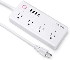 Smart Power Strip Work with Alexa, Google Home, 4.92ft Surge Protector White - South Jordan - US