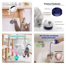 #4 Interactive Electronic auto Smart Cat Kitty toys feather teaser Pet Cronies - Hebron - US