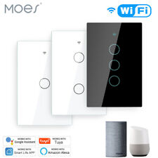 MOES 1/2/3/4 Gang Smart Light Switch WiFi RF Touch No Neutral Alexa Google APP - Monroe Township - US