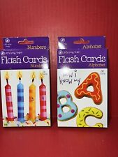 2 Sets Let’s Grow Smart Flash Cards 36 pack NUMBERS and 36 pack ALPHABET New - Oskaloosa - US