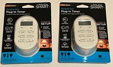 TWO - My Touch Smart By Jasco 26892 Indoor Simple Plug-In Digital Timer White - Nashville - US