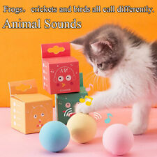 Smart Cat Touch Sound Ball Toy Simulation Squeaker Pet Training Interactive To { - CN