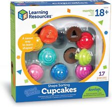 Learning Resources Smart Snacks Shape Sorting Cupcakes,17 Pieces, Ages 18 Months - US