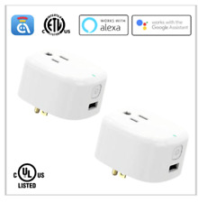 2-PACK AvatarControls Smart WiFi Plug, USB Port, Work with Alexa/Google, UL Cert - Cerritos - US