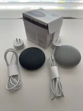 Google Home Mini Smart Assistant, Two Pack - Chalk/Grey & Charcoal/Black - Atlanta - US