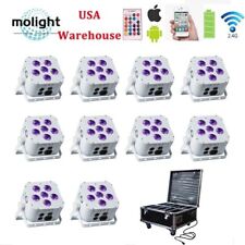 RGBWA+UV Wireless dmx Uplights Battery LED DJ Par Smart DJ Wedding Uplightings - Los Angeles - US